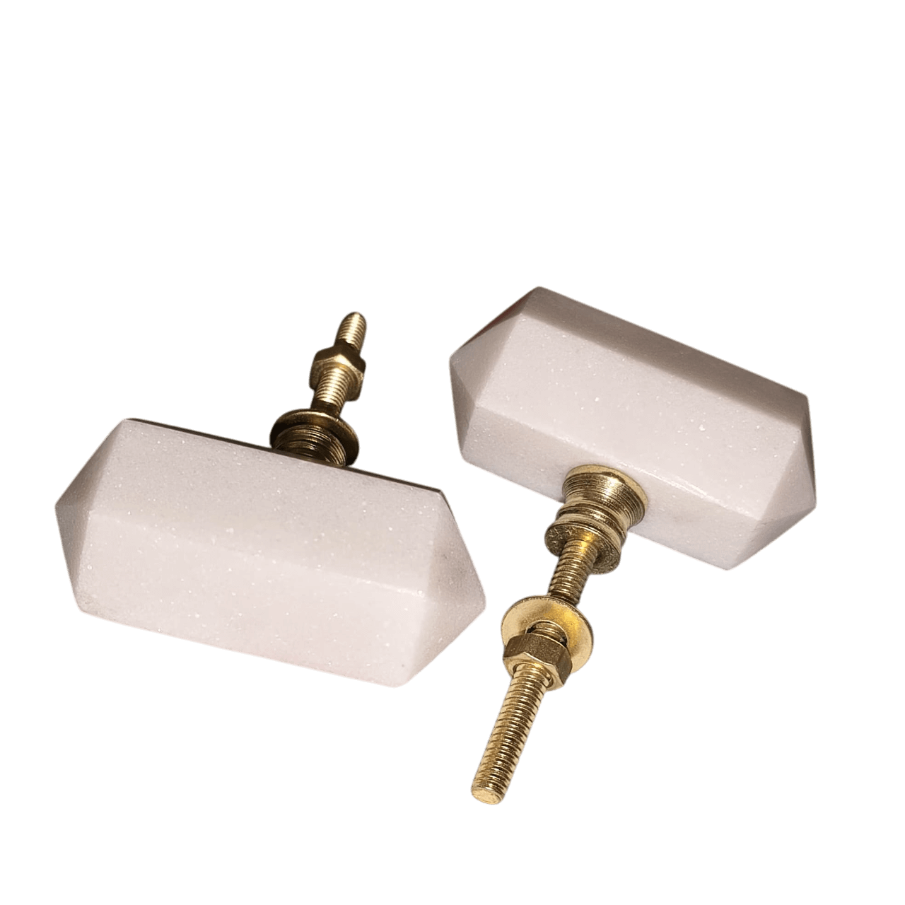 IRON & MARBLE KNOB (POLISH)